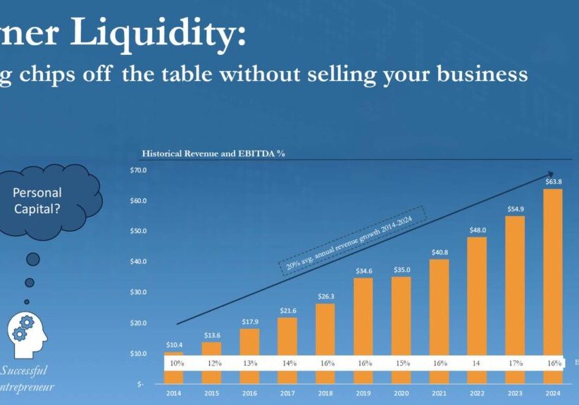 How to take chips off the table without selling your business